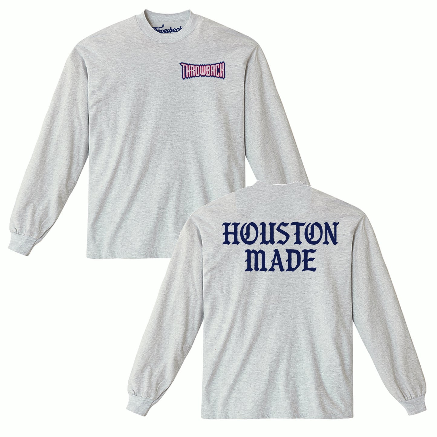 Bball Houston Made Long Sleeve Tee (Ash)