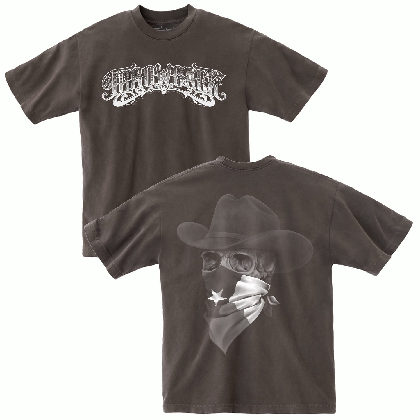 Texas Bandana Throwback Tee - Mocha