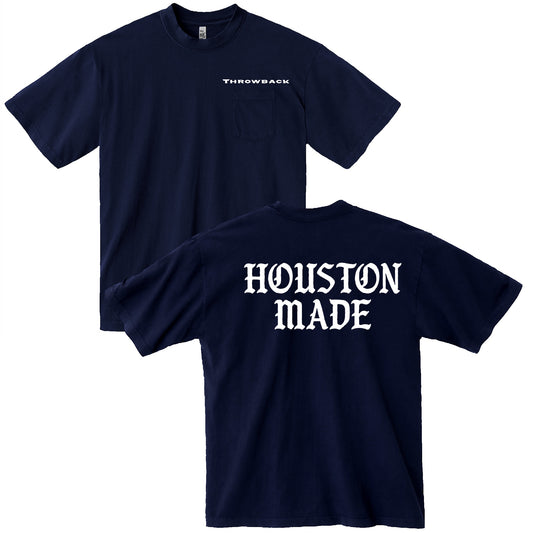Football Houston Made Pocket Tee (Navy)