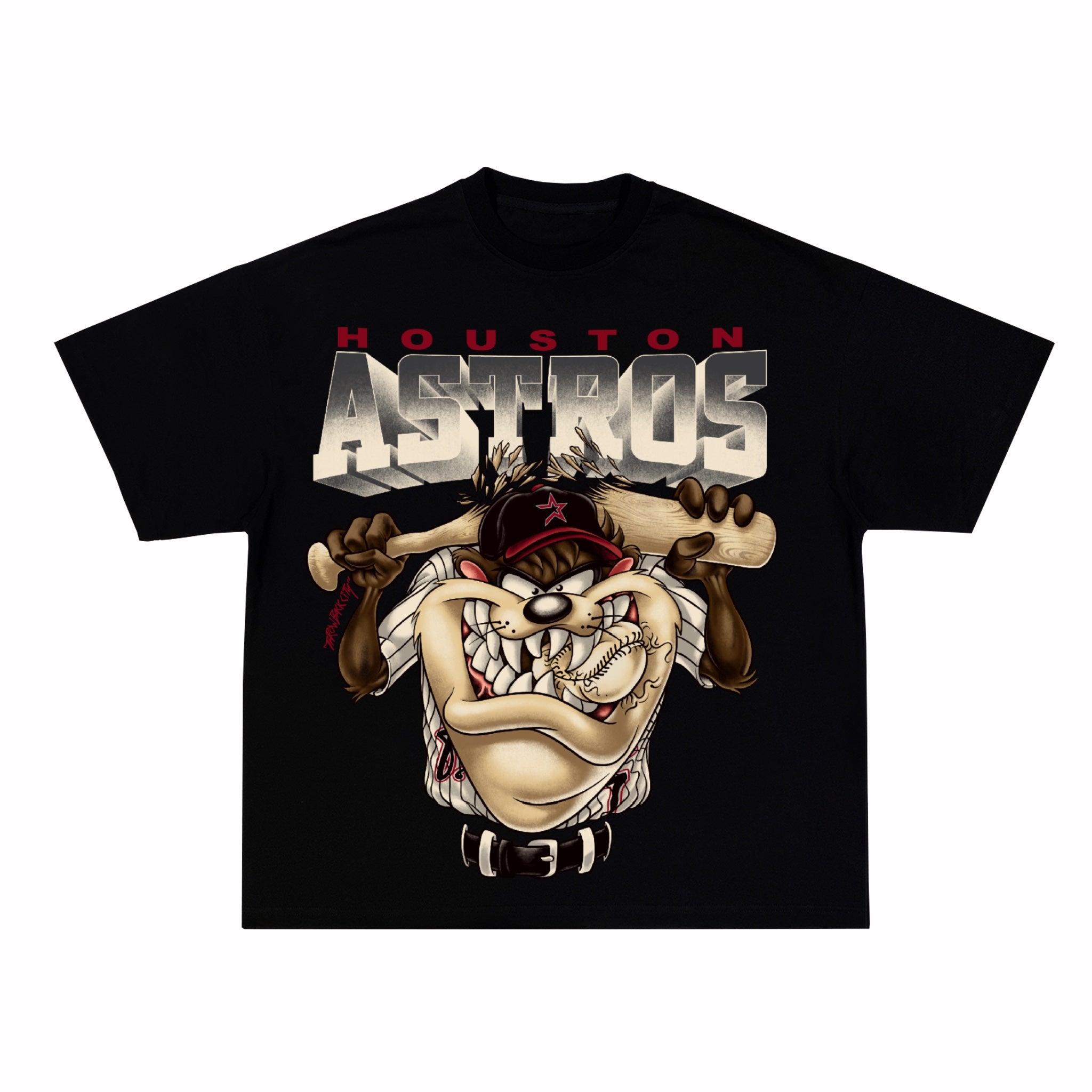 Broken Bats Tee (Oversized) (5-10days) - Black